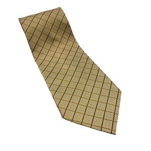 Men’s Bergamo New‎ York Tan and White Silk Tie